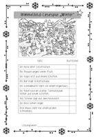 Vorschau - Arbeitsblätter - Winter & Schnee: Wimmelbild-Lesespur (3-fach diff.) - Deutsch - Kl. 2 - Seite 3