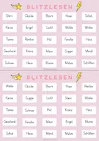 Vorschau - Spiele - Blitzlesen-(Bingo) für die 2.Klasse - Seite 1