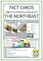 Vorschau - Arbeitsblätter - Fact Cards -THE NORTHEAST (quiz, map, worksheets, fact file, presentation, 3-fach differenziert) - Deckblatt