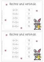 Vorschau - Arbeitsblätter - Mathe-Miniheft Ostern | Rechenübungen ab Kl. 1 - Seite 3
