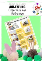 Vorschau - Mal- und Bastelvorlagen - Anleitung Osterhase aus Wollresten - Deckblatt