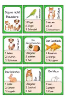 Vorschau - Spiele - Sag es nicht Haustiere Deutsch Spiel - Seite 1