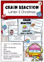 Vorschau - Spiele - Chain Reaction Winter Christmas Englisch Sek I - Deckblatt