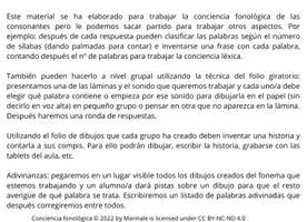 Vista previa - Tarjetas / Manipulativos - Conciencia fonológica (Consonantes /d/,/n/,/f/,/b/,/r/,/g/) - página 1