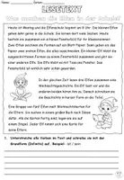Vorschau - Arbeitsblätter - Lesetext mit Aufgaben "In der Elfenschule" DaZ / DaF / Deutsch - Seite 3