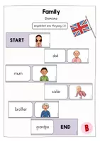 Vorschau - Spiele - Domino Family - Wortschatzspiel Englisch (Playway 3) - Deckblatt