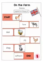 Vorschau - Spiele - Domino Farm Animals - Wortschatzspiel Englisch (Playway 3) - Deckblatt