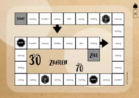Vorschau - Spiele - Zahlen Spielfelder 10-100 DaZ *dreifach differenziert* - Seite 1