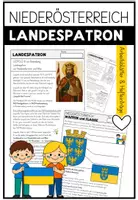 Vorschau - Arbeitsblätter - Landespatron: Niederösterreich - Wien - Hl. Leopold - Schleiersage - Deckblatt