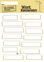 Vorschau - Arbeitsblätter - Wortbaumeister - Das Wortspiel für den Deutschunterricht - Seite 1