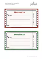Vorschau - Arbeitsblätter - Gutscheine zu Weihnachten / zum Verschenken / Grundschule - Seite 2