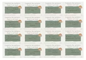 Vorschau - Arbeitsblätter - Let’s Talk! – Speaking Cards „Complete the Sentence“ (Englisch 5/6) – Wachsende Sammlung - Seite 1