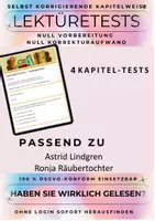 Vorschau - Test - 4 digitale Lesetests mit automatischer Korrektur passend zu „Ronja Räubertochter“ (Astrid Lindgren) - Deckblatt