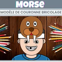 Aperçu - Matériel pour travaux manuels / dessin - Couronne Morse – Modèle Bricolage Hiver - Page de couverture