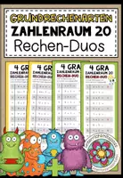Vorschau - Aufgabenkarten - GRUNDRECHENARTEN (Zahlenraum 20) - 3 Rechen-Duos - Deckblatt