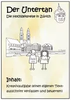 Vorschau - Arbeitsblätter - Diederichs Hochzeitsreise in Zürich. Kreative Schreibaufgabe - Deckblatt