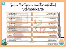 Vorschau - Arbeitsblätter - WiK/Info - 10-Finger-Tastschreiben Ziffern & Zeichen, Handbuch, Rätsel, usw. - Seite 3