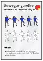 Vorschau - Poster - Tischtennis. Bewegungsreihe zum Vorhand-Konteraufschlag. Poster - Deckblatt