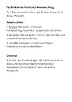 Vorschau - Poster - Tischtennis. Technikkarte Vorhand-Konterschlag. Poster - Seite 1