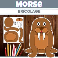 Aperçu - Matériel pour travaux manuels / dessin - Morse Bricolage Animaux d’Hiver Activité - Page de couverture