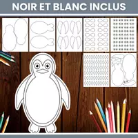 Aperçu - Matériel pour travaux manuels / dessin - Pingouin Manchot Hiver Animaux Arctiques Bricolage - Page 3