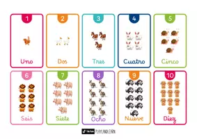 Vista previa - Juegos / Gamificación - Tarjetas Didácticas de Números 1–10 (Lectura, Escritura y Cantidad) / 40 Tarjetas Educativas - Portada