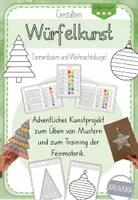 Vorschau - Mal- und Bastelvorlagen - Würfelkunst Advent - Tannenbaum - Weihnachtskugel - Würfeln - Deckblatt
