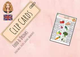 Vorschau - Spiele - CLIP CARD food & drinks (Klammerkarten) - Deckblatt
