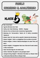 Vorschau - Arbeitsblätter - Fabeln schreiben & analysieren – Leitfaden für Klasse 5 - Deckblatt