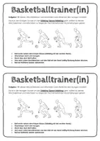 Vorschau - Arbeitsblätter - Basketball. Passive Schülerinnen und Schüler. Speed Dribbling - Seite 1