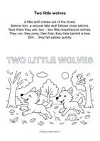 Aperçu - Apprentissages en autonomie - 🎵 Two Little Wolves – Finger Play and Nursery Rhyme 🐺🐺 - Page 1