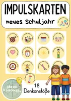 Vorschau - Präsentationen/Tafelbilder - Impulskarten - neues Jahr/Schuljahr - Deckblatt