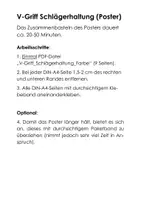 Vorschau - Poster - Badminton. Schlägerhaltung (V-Griff). Poster - Seite 1