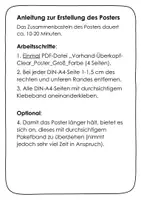 Vorschau - Poster - Badminton. Bewegungsreihe zum Vorhand-Überkopf-Clear. Poster - Seite 1