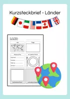 Vorschau - Arbeitsblätter - Kurzsteckbrief Länder - Deckblatt