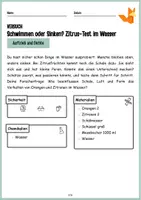 Vorschau - Arbeitsblätter - Dichtetest - Schwimmen oder Sinken Auftrieb Experiment - Seite 2