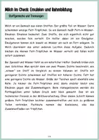 Vorschau - Arbeitsblätter - Emulsion in Milch - Stoffgemische und Trennungen Experiment - Seite 2