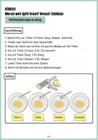 Vorschau - Arbeitsblätter - Warum wird der Apfel braun? - Oxidation Stoffveränderung Experiment - Seite 3