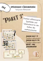 Vorschau - Spiele - *PAKET 3* Spielfelder & Tafelmaterial Zahlen DaZ - Deckblatt