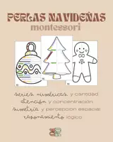 Vista previa - Unidades / Secuencias / Situaciones de Aprendizaje - PERLAS NAVIDEÑAS MONTESSORI 🧮🎄 - Portada