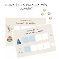 Vista previa - Juegos / Gamificación - QUINA ÉS LA PARAULA MÉS LLARGA (HIVERN) - Portada