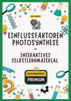 Vorschau - Stundenentwürfe - Einflussfaktoren Photosynthese - Wirkungsspektrum, Lichtstärke, CO₂ & Temperatur | Arbeitsblatt + Übungsaufgaben & Lösungen SEK II - Deckblatt