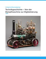Vorschau - Unterrichtsreihen - Technikgeschichte – Von der Dampfmaschine bis zur Digitalisierung (Sek II) - Deckblatt