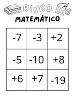 Vista previa - Juegos / Gamificación - BINGO MATEMÁTICO NÚMEROS ENTEROS - página 2