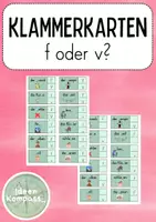 Vorschau - Arbeitsblätter - Klammerkarten: f oder v? – Rechtschreibtraining + Selbstkontrolle - Deckblatt