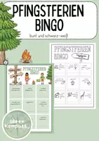 Vorschau - Arbeitsblätter - Pfingstferien Bingo - Deckblatt