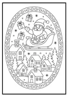 Vorschau - Arbeitsblätter - 30 Ausmalbilder & Mandalas Weihnachten Klassen 2, 3, 4, 5, 6, 7 - Seite 1