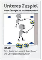 Vorschau - Stationenlernen - Materialpaket. Volleyball. Kleine Übungen für die Stationsarbeit. 25 Stationskarten - Seite 1