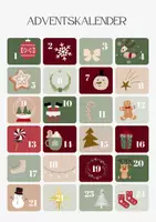 Vorschau - Mal- und Bastelvorlagen - Notfall-Adventskalender - schnell gemacht und wenig Aufwand - Deckblatt