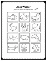 Vorschau - Arbeitsblätter - Vorschule Materialien: Zählen, Sortieren & Formen malen - Seite 1